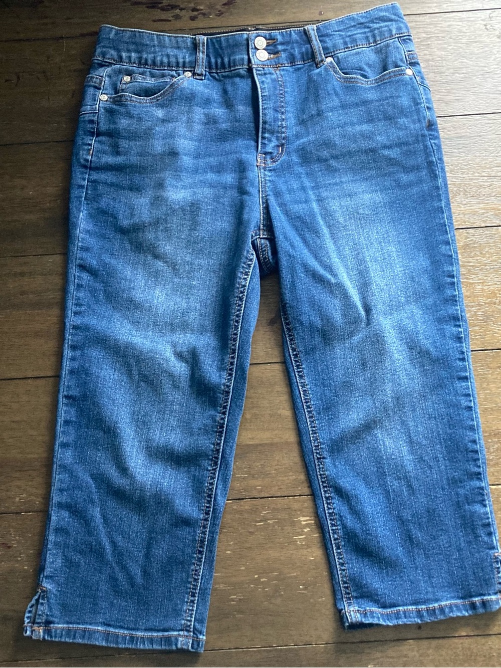 Cato Blue Denim Capris